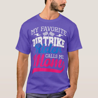 T-shirt Womens My Favori Dirt Bike Rider M'Appelle Maman M