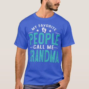 T-shirt Womens My Favorite People Call Me Grandma Vintage
