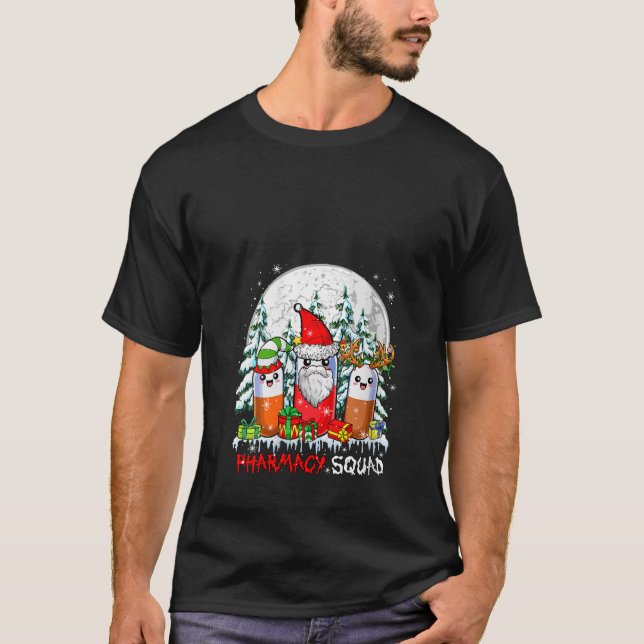 T-shirt Womens Pharmacy Squad Pharmacist Christmas Santa R (Devant)