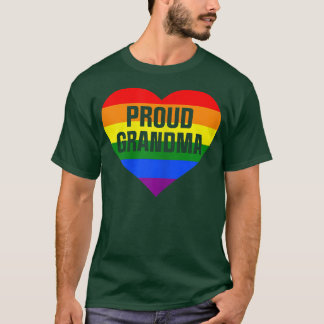 T-shirt Womens Proud Grandma LGBT Pride Family Support P