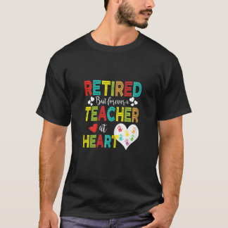 T-shirt Womens Retired Pre K Kindergarten Teacher Retireme