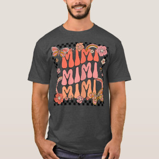T-shirt Womens Retro Super Mimi Meilleur Mimi Jamais Bonjo