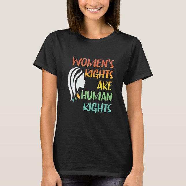 T-shirt Women's rights are human rights (Devant)