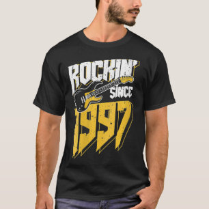 T-shirt Womens Rockin' depuis 1997 Vintage Rock Music Fan 