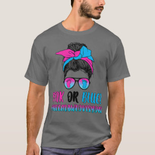 T-shirt Womens rose ou blue meemaw loves you gender reveal