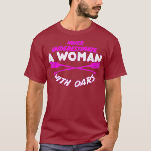 T-shirt Womens Rowing I Rifer Rafting Canoe Design pour