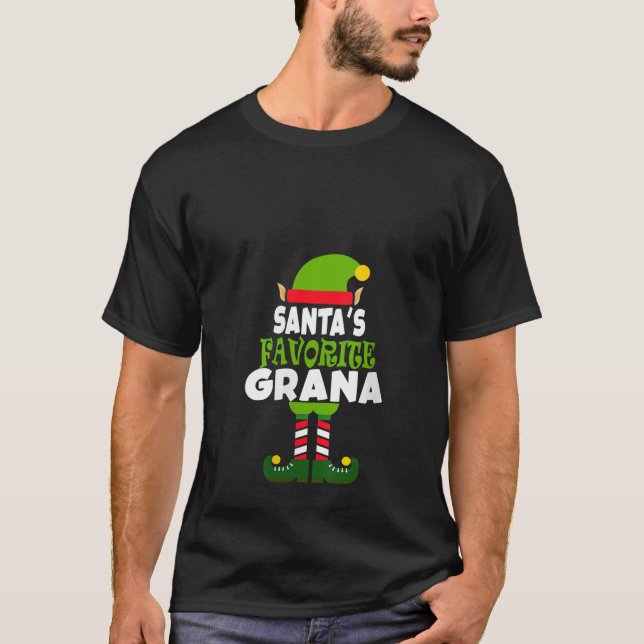 T-shirt Womens Santa s Favorite Grana Funny Christmas Vaca (Devant)