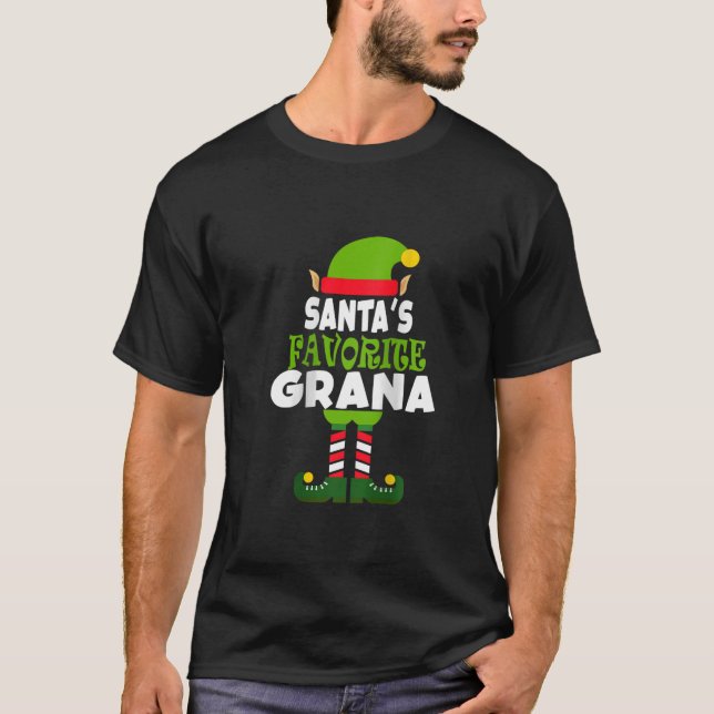 T-shirt Womens Santa s Favorite Grana Funny Christmas Vaca (Devant)