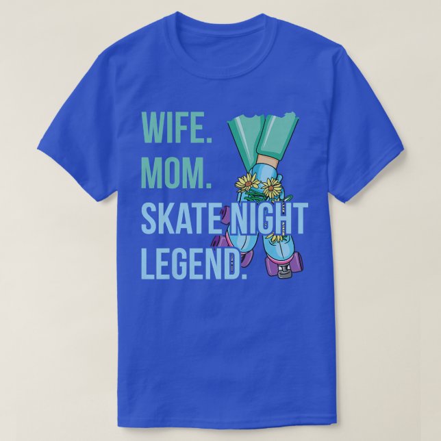 T-shirt Womens Skate Night Design pour votre Roller Skate  (Design devant)