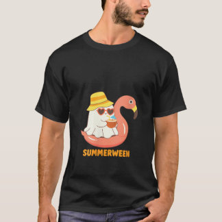 T-shirt Womens Summerween Bucket Hat Ghost Drinking Pina C