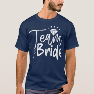 T-shirt Womens Team Bride Cute Matching For Bachelorette P