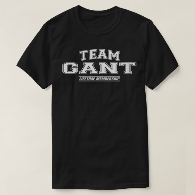 T-shirt Womens Team Gant Fier Nom De Famille, Nom (Design devant)