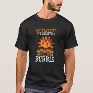 T-shirt Womens Thanksgiving Costume My Favorite Turkeys Ca