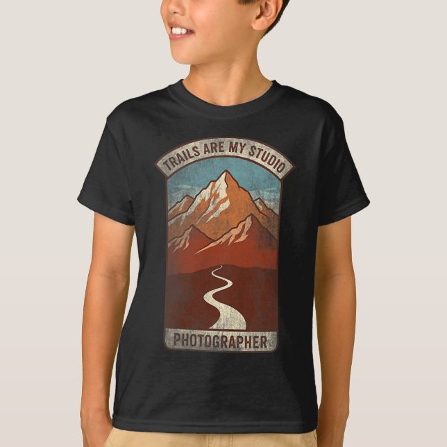T-shirt Womens Trails Are My Studio Nature Photographer Fo (Devant)