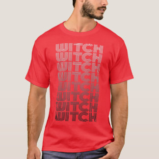 T-shirt Womens Witch Vintage
