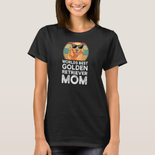 T-shirt Womens World meilleur golden retriever maman chien