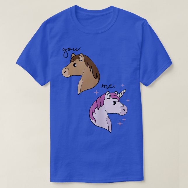 T-shirt Womens You Me Unicorn Funny  (Design devant)