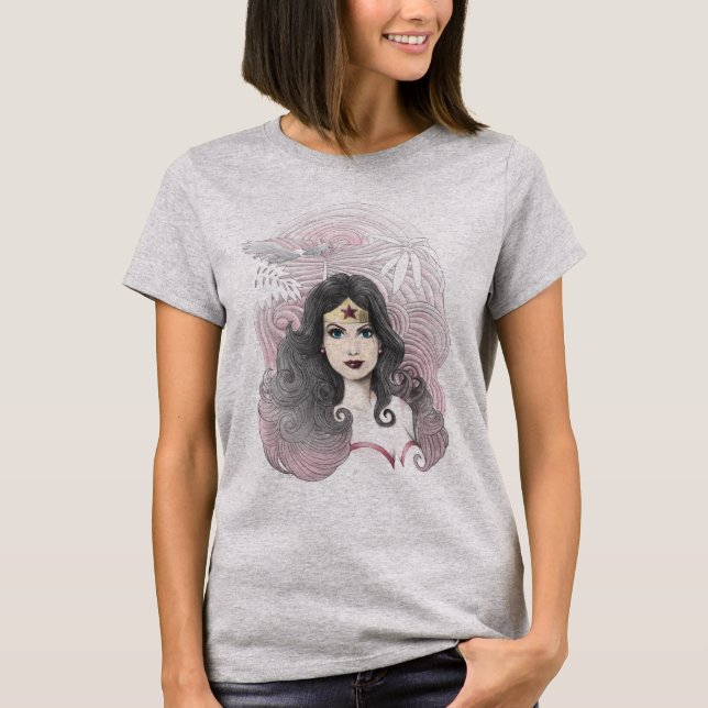 T-shirt Wonder Femme Aigle et arbres (Devant)
