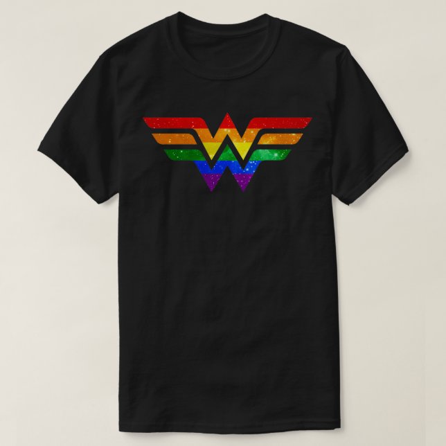 T-shirt Wonder Pride Gay (Design devant)