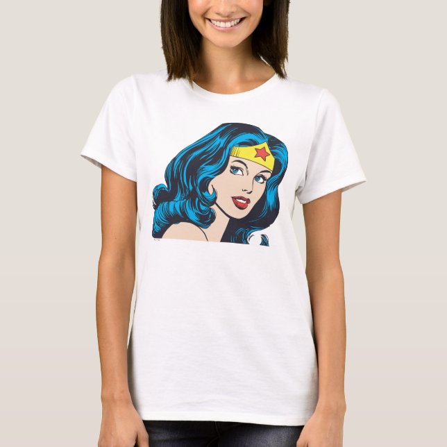 T-shirt Wonder Woman Face (Devant)
