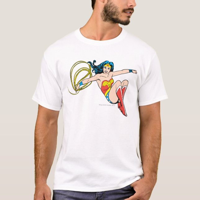 T-shirt Wonder Woman Jumping (Devant)