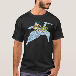 T-shirt Wonder Woman on Spaceship