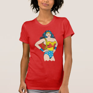 T-shirt Wonder Woman Pose Vintage avec Lasso