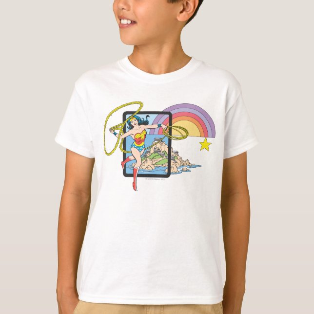 T-shirt Wonder Woman Rainbow (Devant)