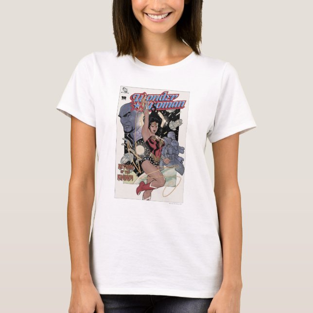 T-shirt Wonder Woman Retour de la couleur Khundi (Devant)