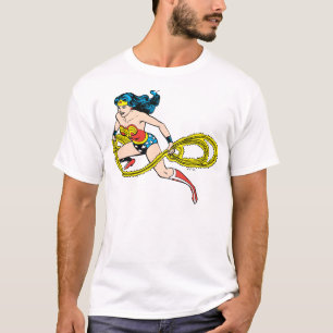 T-shirt Wonder Woman Swning Lasso Left