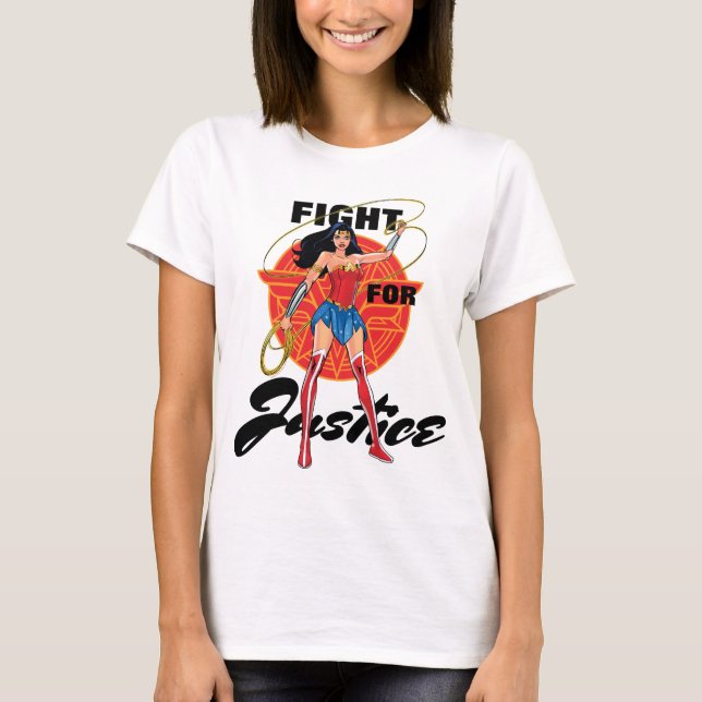 T-shirt Wonder Woman With Lasso - Lutte Pour La Justice (Devant)