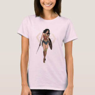 T-shirt Wonder Woman with Sword Comic