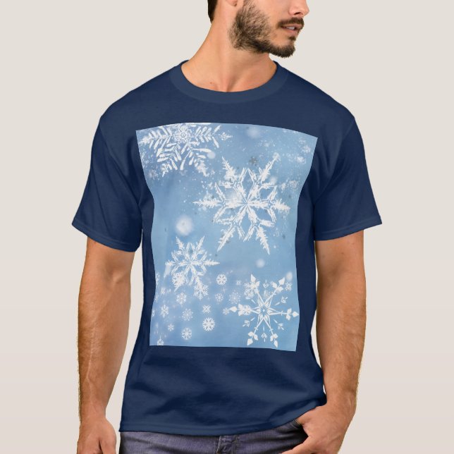 T-shirt Wonderful Christmas Snow (Devant)