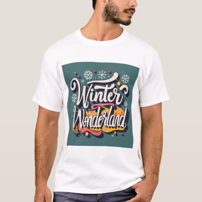 T-shirt Wonderland d'hiver (2) (Devant)