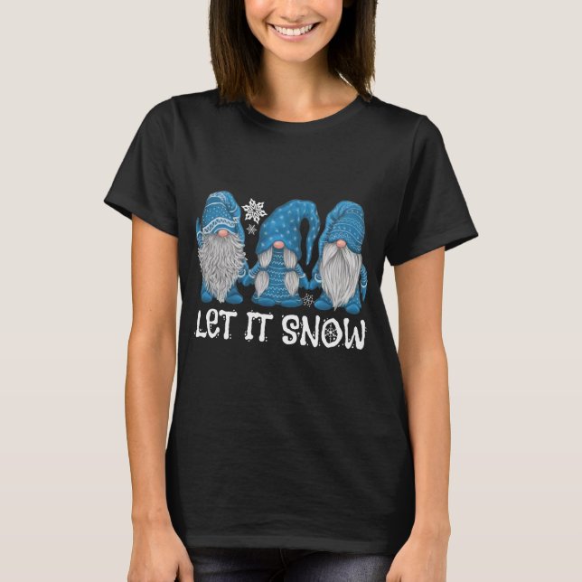 T-shirt Wonderland Gnomes hiver Neige Gnomes neige neige n (Devant)