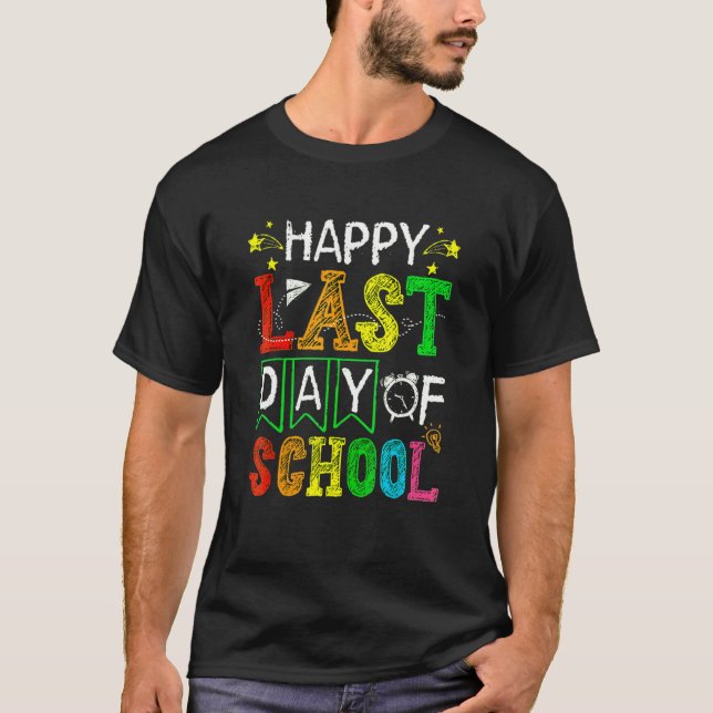 T-shirt Woo Hoo Happy Last Day Of School Students & Teache (Devant)