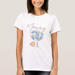 T-shirt Woodland Bear Garçon 1er anniversaire fête maman