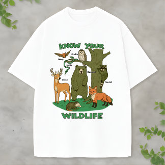 T-shirt Woodland forest animal Creature Educational outfit
