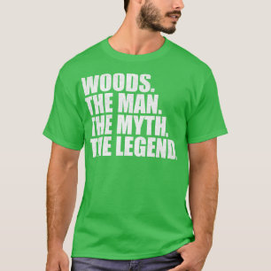 T-shirt Woods Nom de famille Woods nom de famille Woods no