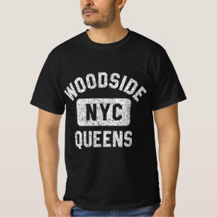 T-shirt Woodside Queens NYC Gym Style Perdu Blanc