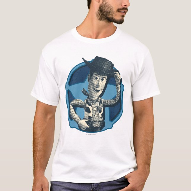 T-shirt Woody : Insigne du shérif (Devant)