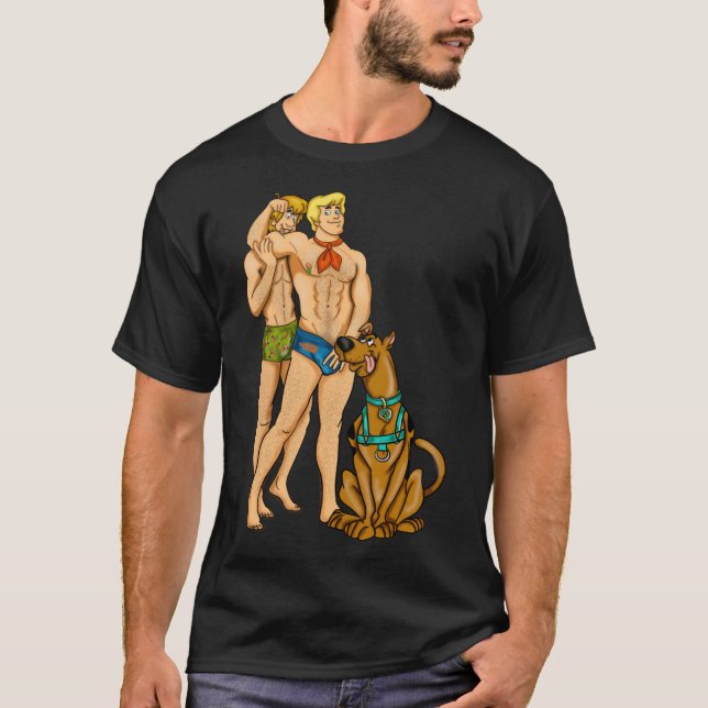 T-shirt Woof love friend gift retro (Devant)