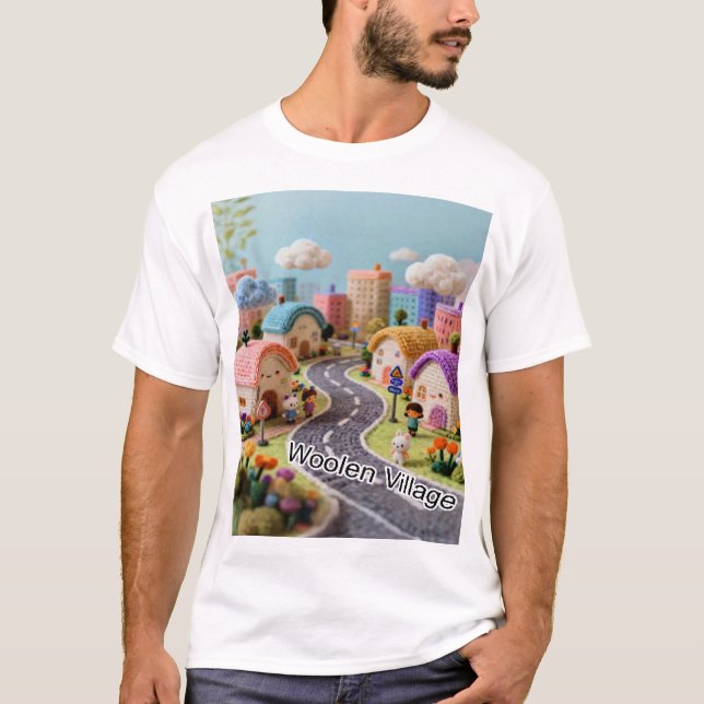 T-shirt Woolen Village  (Devant)