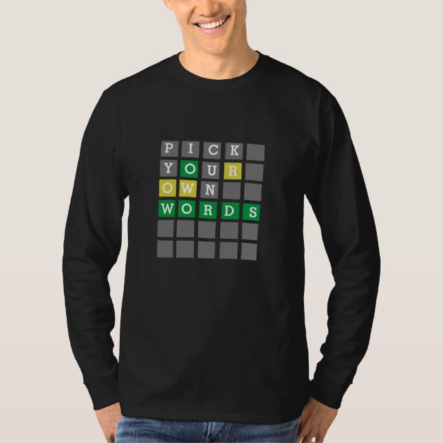T-shirt Word personnalisé (Devant)