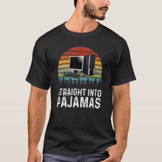 T-shirt Work From Home Straight Into Pajamas Virtual Emplo