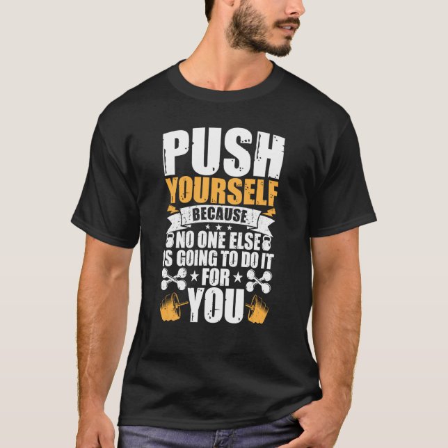 T-shirt Work Hard Motivational Gym Workout Dedication (Devant)