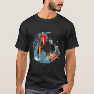 T-shirt World City Circle Of Life Optimiste Amusement Abst
