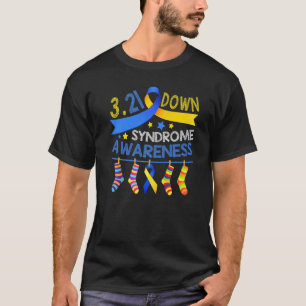 T-shirt World Down Syndrome Day Awareness Ribbon Tee Chaus