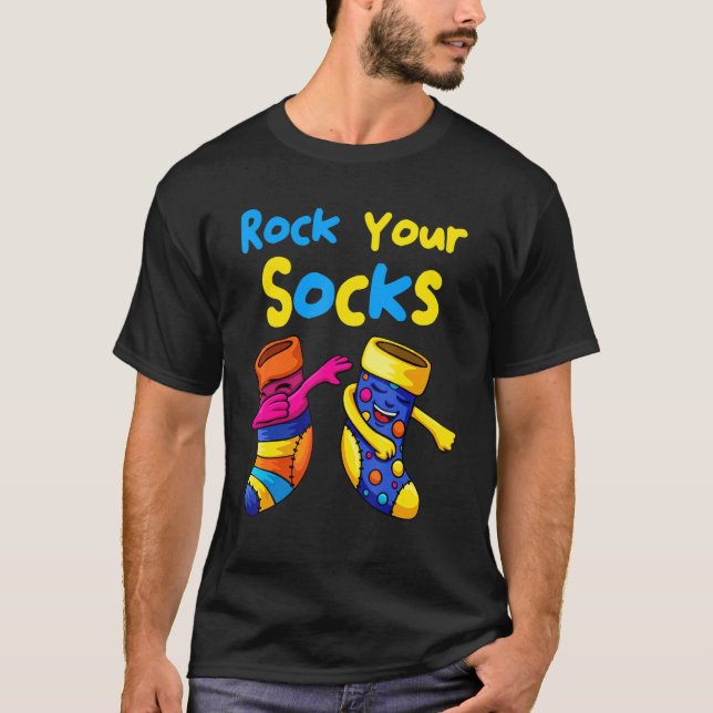T-shirt World Down Syndrome Day Faites connaître vos chaus (Devant)