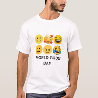 T-shirt World Emoji Day Celebration Poster